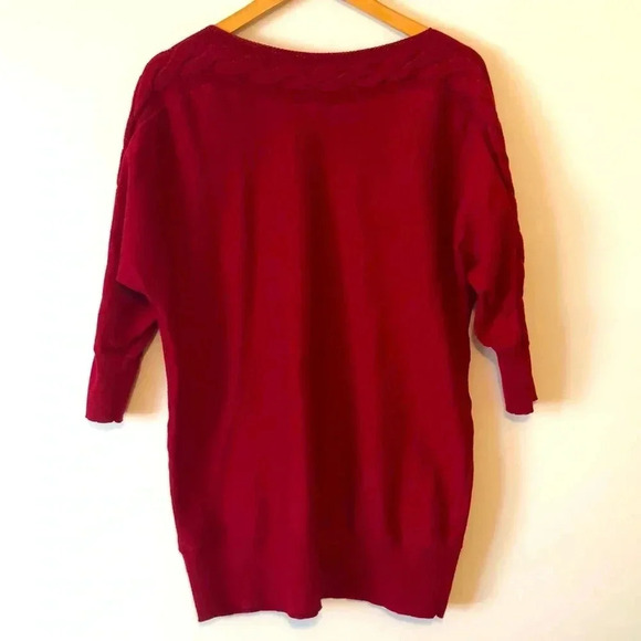 The Limited Tunic Boatneck Sweater with Knit Braided Detail Womens - Picture 2 of 6